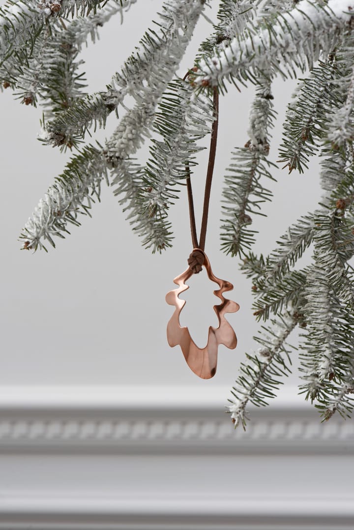 Colgante de navidad Karen Blixen forest tales hoja de roble 8,5 cm, cobre Rosendahl