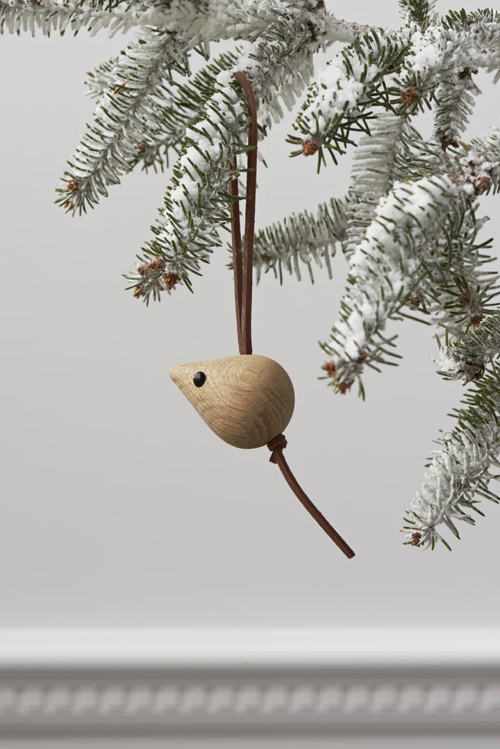 Colgante de navidad Karen Blixen nordic tales ratón 4 cm - roble - Rosendahl