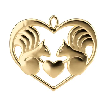 Colgante decorativo Karen Blixen nuts about you - Dorado, 6 cm - Rosendahl