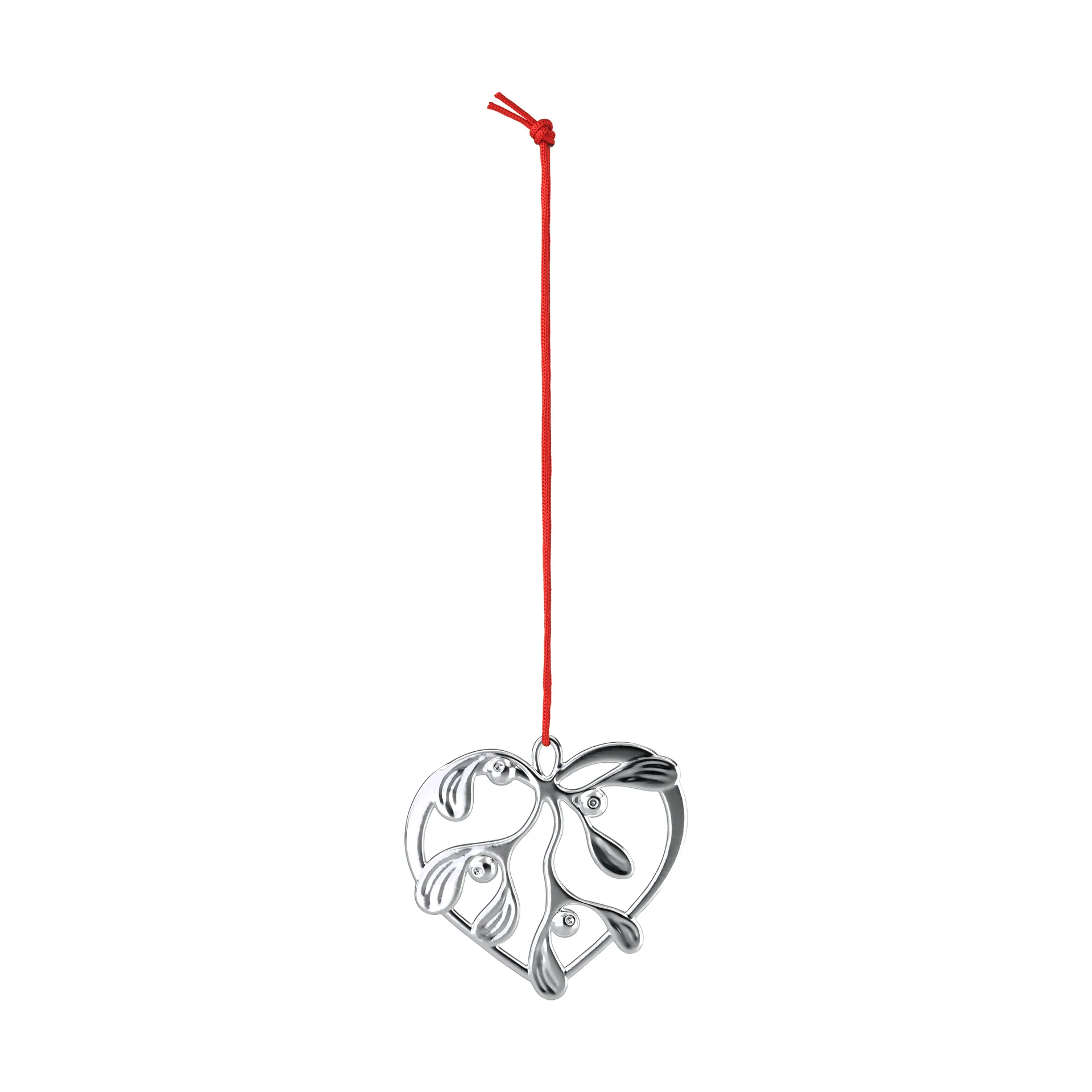 Colgante decorativo Karen Blixen under the mistletoe, Plateado, 6 cm Rosendahl