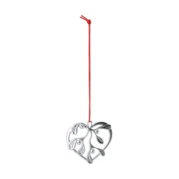 Colgante decorativo Karen Blixen under the mistletoe - Plateado, 6 cm - Rosendahl