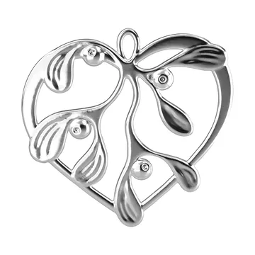Colgante decorativo Karen Blixen under the mistletoe - Plateado, 6 cm - Rosendahl