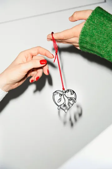 Colgante decorativo Karen Blixen under the mistletoe - Plateado, 6 cm - Rosendahl