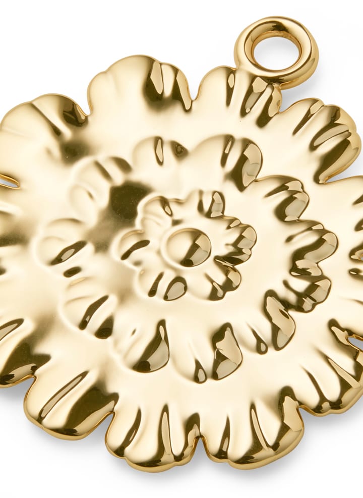 Colgante navideño Ball flower 6,5 cm, Dorado Rosendahl