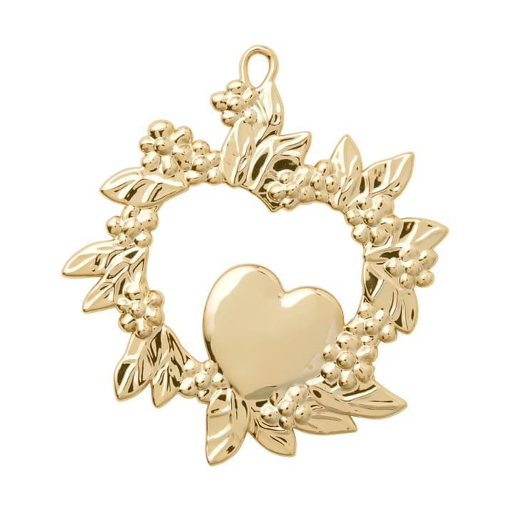 Colgante navideño Wild heart 8 cm, Dorado Rosendahl