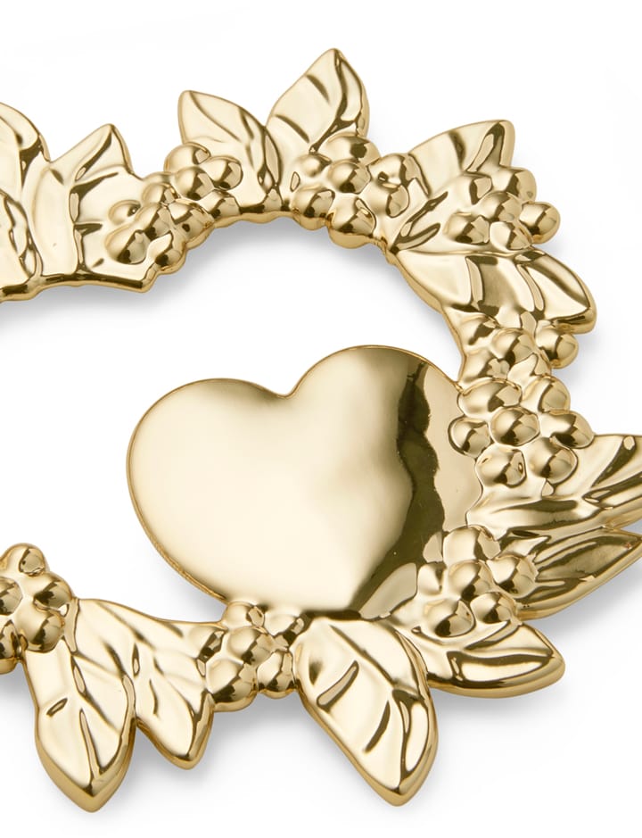 Colgante navideño Wild heart 8 cm, Dorado Rosendahl