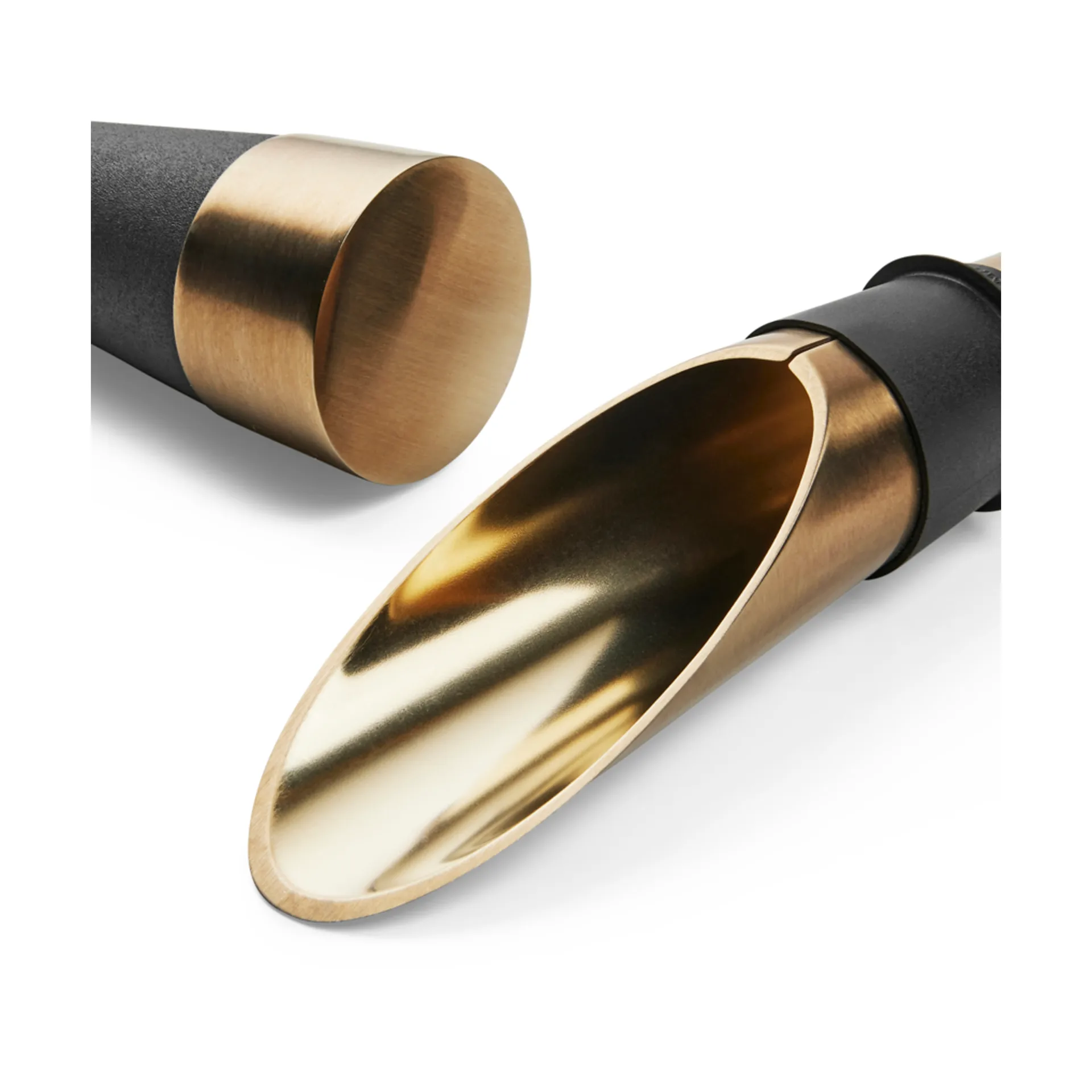 Corcho para vino y pico vertedor Grand Cru Bareware 2 piezas, Negro-acero patinado Rosendahl