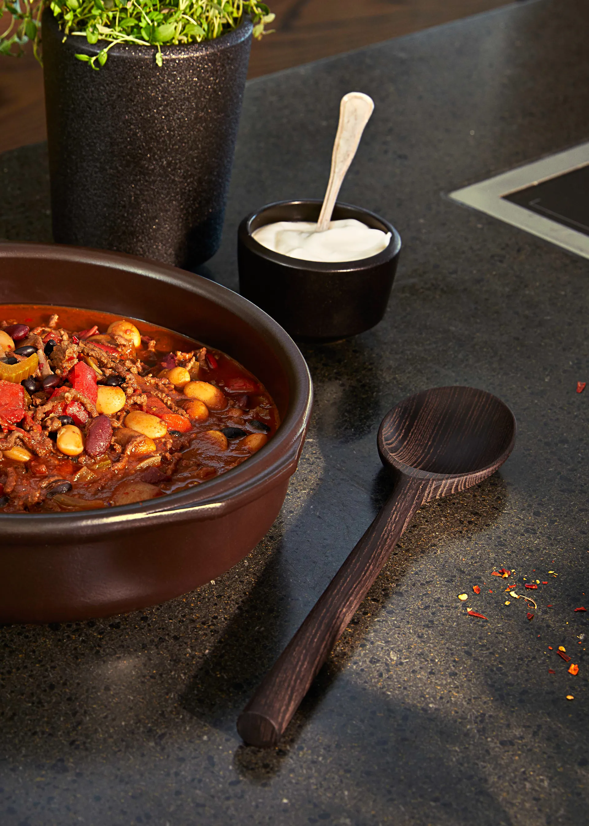 Cuchara de madera Rå, Ceniza tratada térmicamente Rosendahl