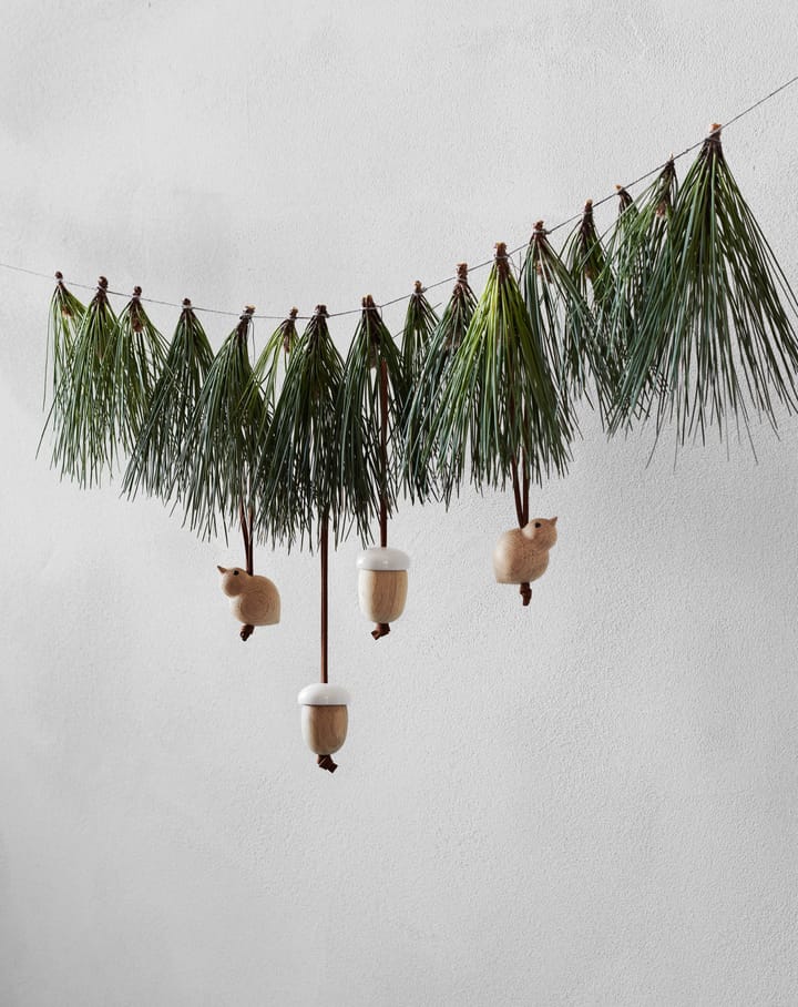 Decoración de Navidad Forest tales gorrión - Roble - Rosendahl