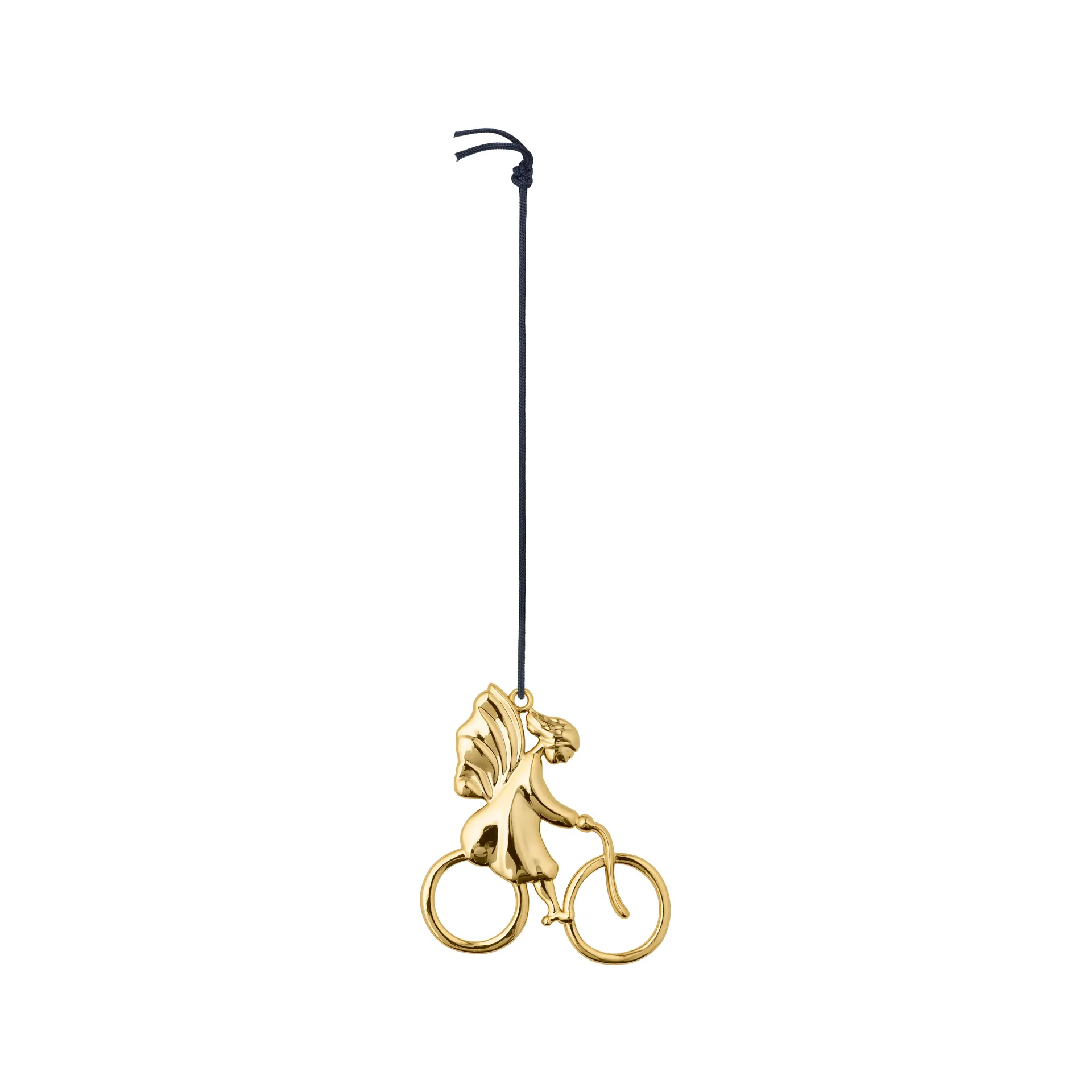 Decoración de Navidad Karen Blixen Ángel en bicicleta, Oro Rosendahl