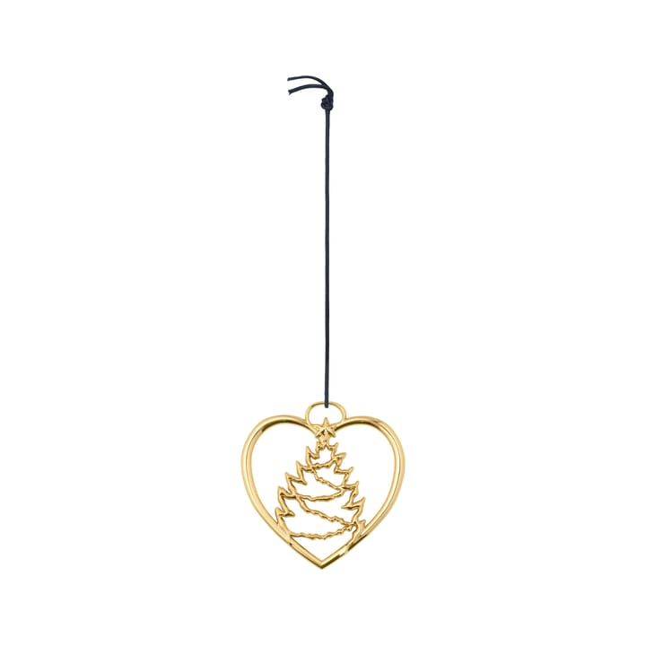 Decoración de Navidad Karen Blixen Corazón con árbol de Navidad - Oro - Rosendahl
