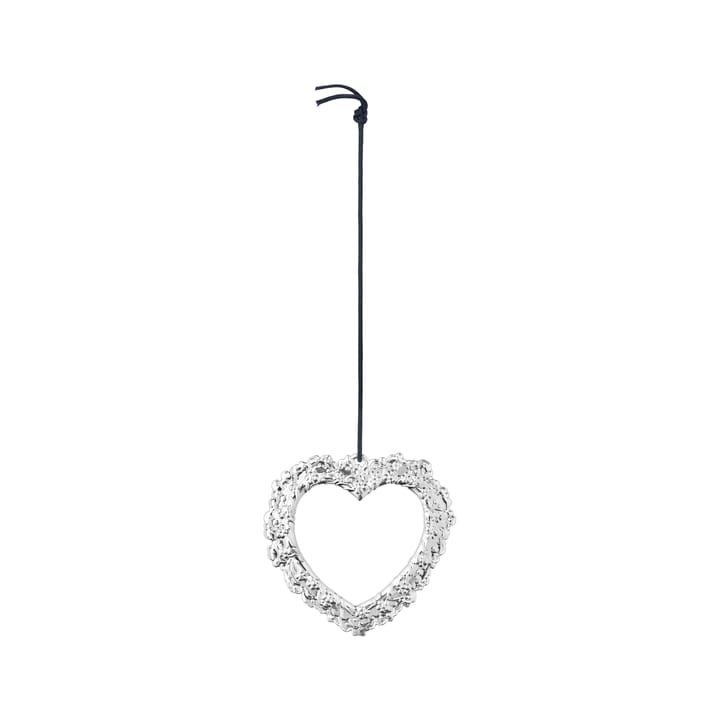 Decoración de Navidad Karen Blixen Corazón de flores - Plata - Rosendahl