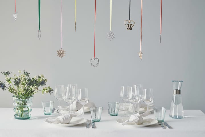 Decoración de Navidad Karen Blixen Corazón de flores - Plata - Rosendahl
