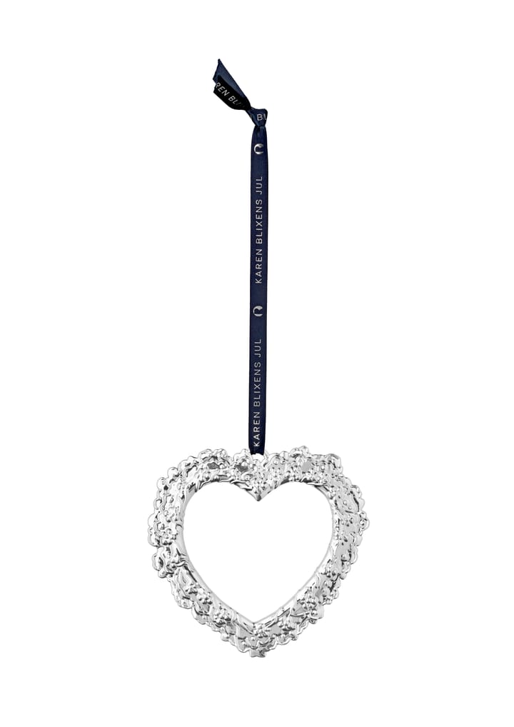 Decoración de ventana Karen Blixen Corazón de flores, Plata Rosendahl