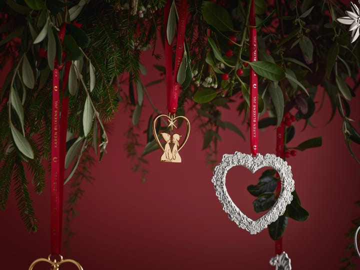 Decoración de ventana Karen Blixen Corazón de flores, Plata Rosendahl