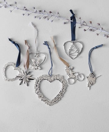 Decoración de ventana Karen Blixen Corazón de flores - Plata - Rosendahl