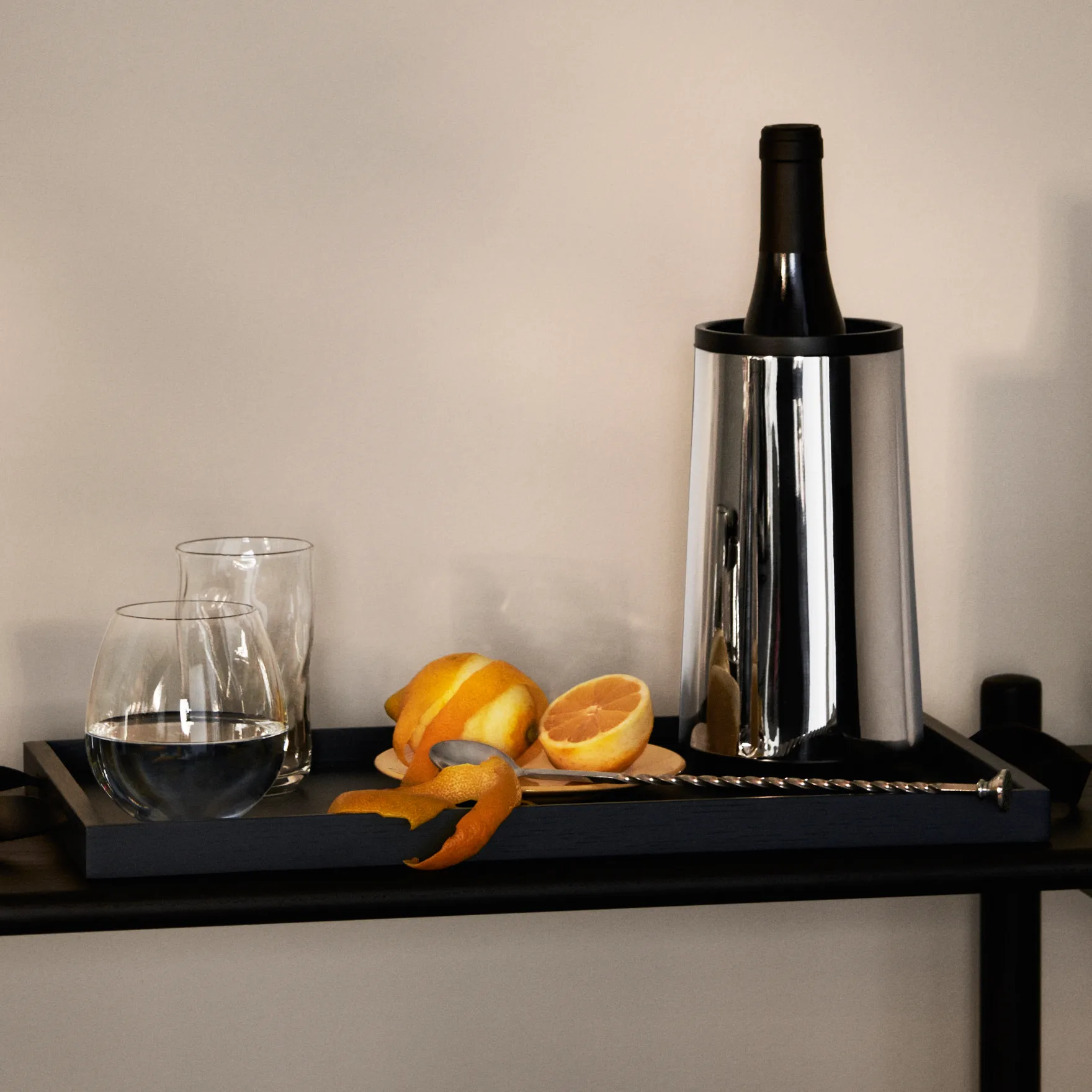 Enfriador de botellas Grand Cru, acero inoxidable Rosendahl