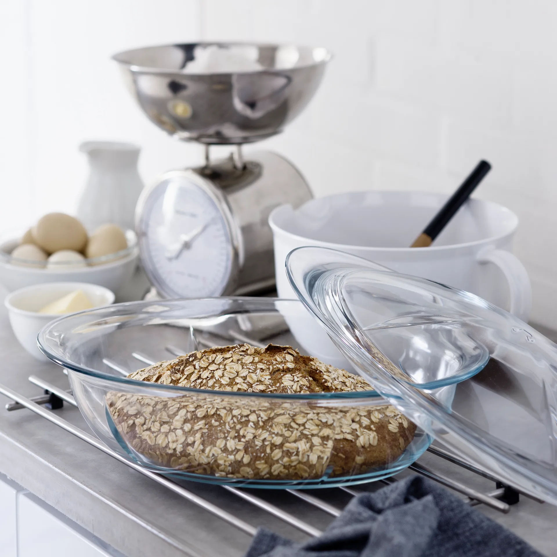 Fuente de horno con tapa Grand Cru vidrio, 5,4 L Rosendahl