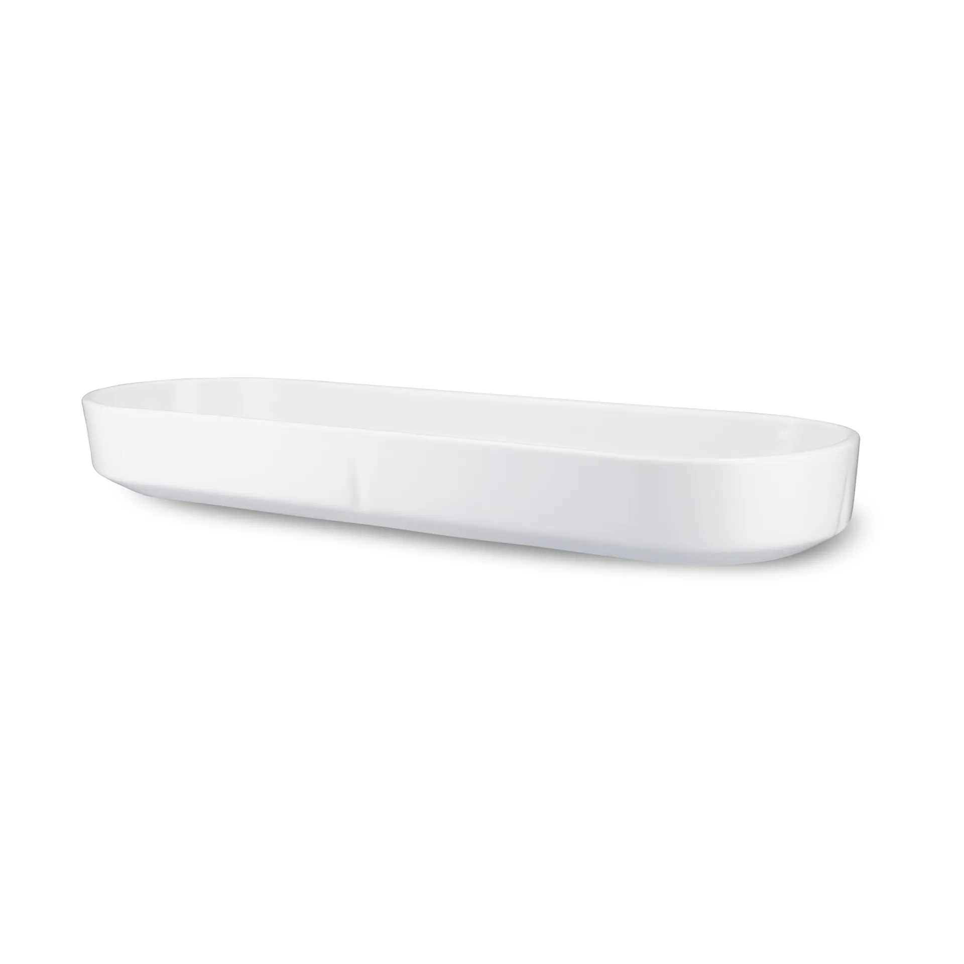 Fuente de servir ovalada Grand Cru, Blanco, 12x34 cm Rosendahl