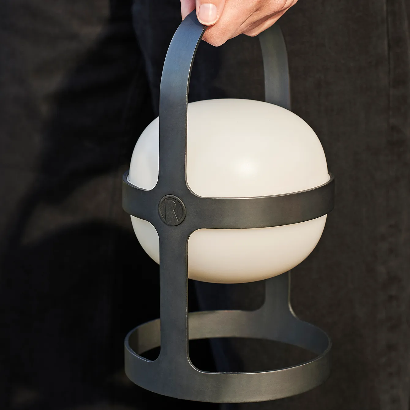 Lámpara solar Soft Spot negro, 25 cm Rosendahl