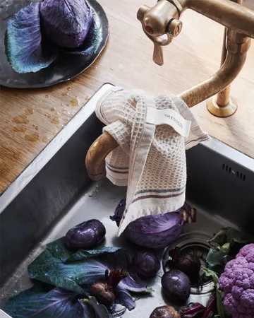 Set de 3 bayetas Delta 30x30 cm - sand - Rosendahl