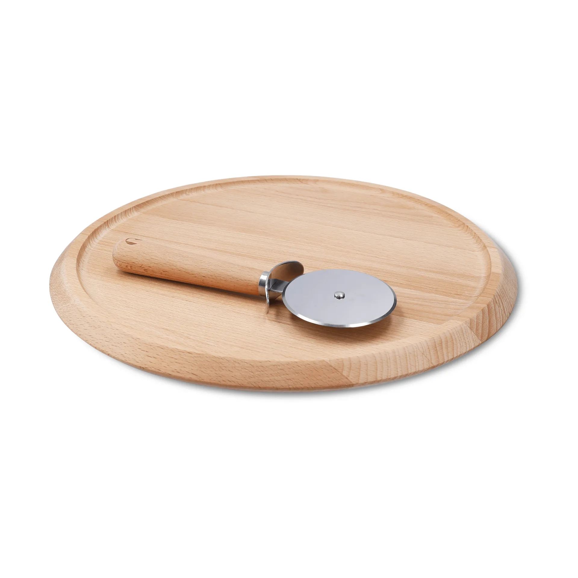 Tabla de pizza y cortador Grand Cru, Haya, Ø35 cm Rosendahl