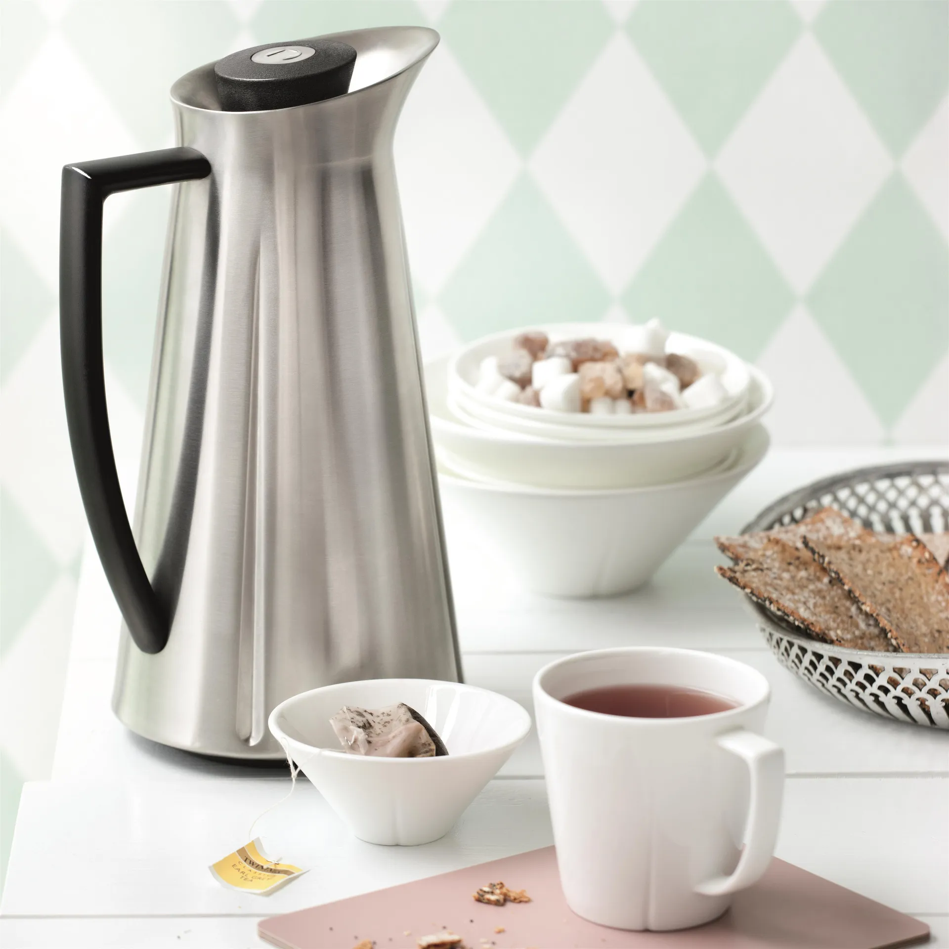 Taza café y plato Grand Cru, taza y plato Rosendahl