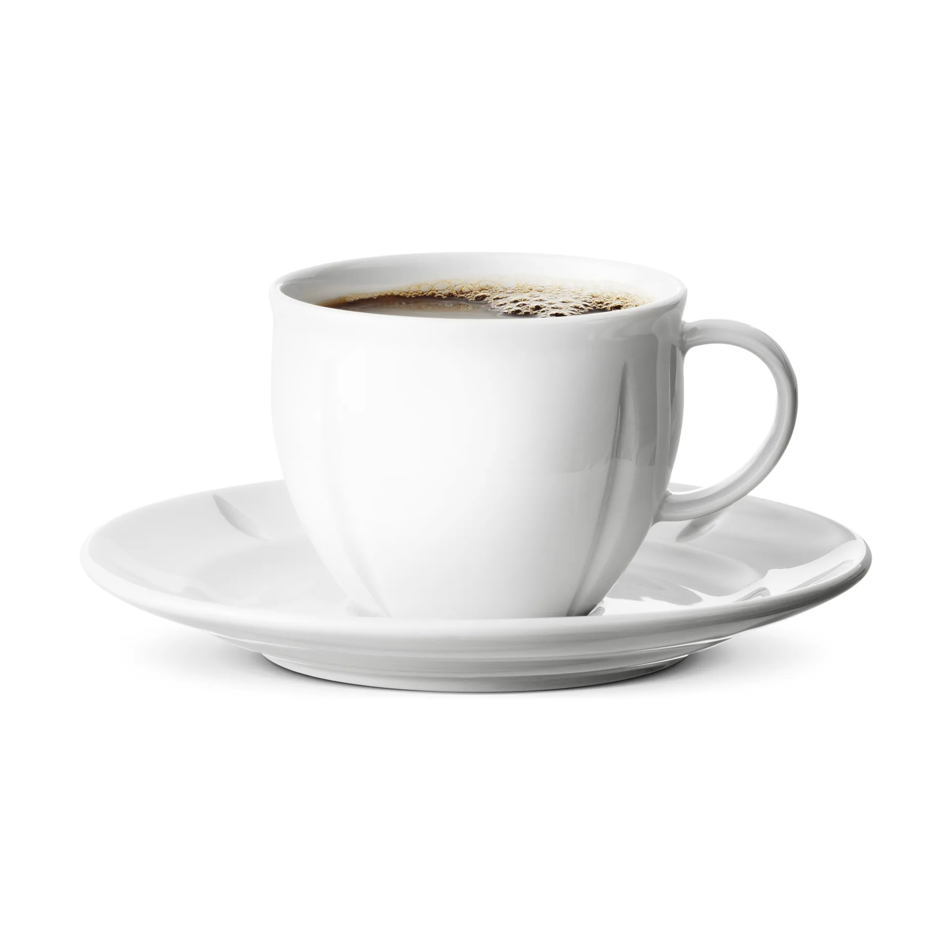 Taza de café y platillo Grand Cru Soft 28 cl, Blanco Rosendahl