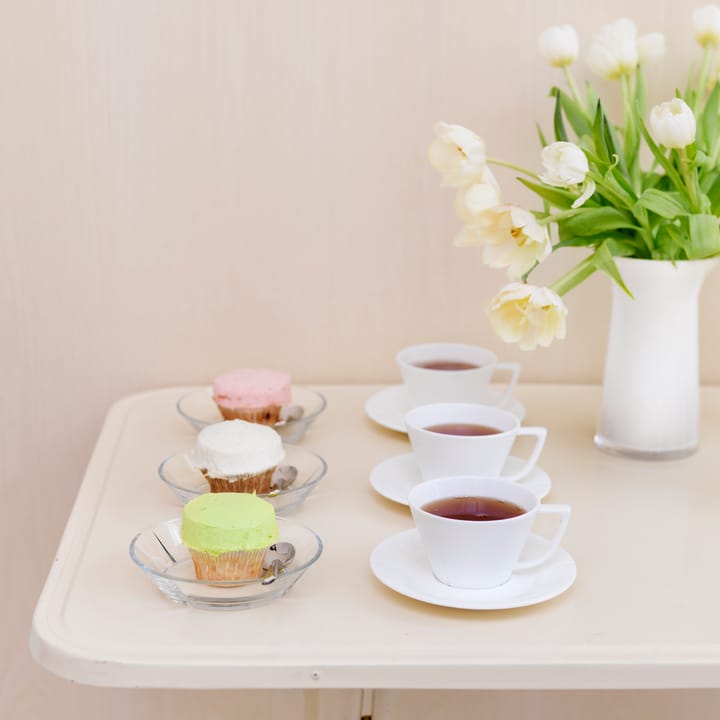 Taza de té y platillo Grand Cru, blanco Rosendahl