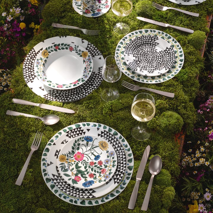 Fuente de servir Magic Garden Foliage Ø33 cm, blanco-verde Rosenthal