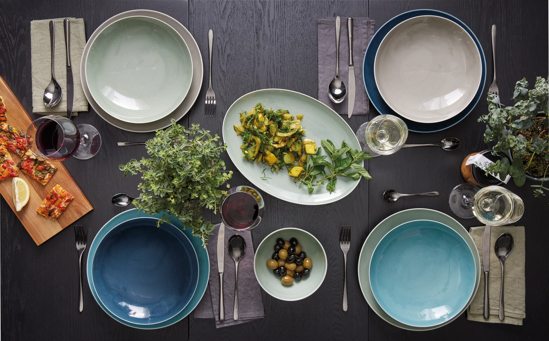 Fuente de servir ovalada Loft moss green, 24x34 cm Rosenthal