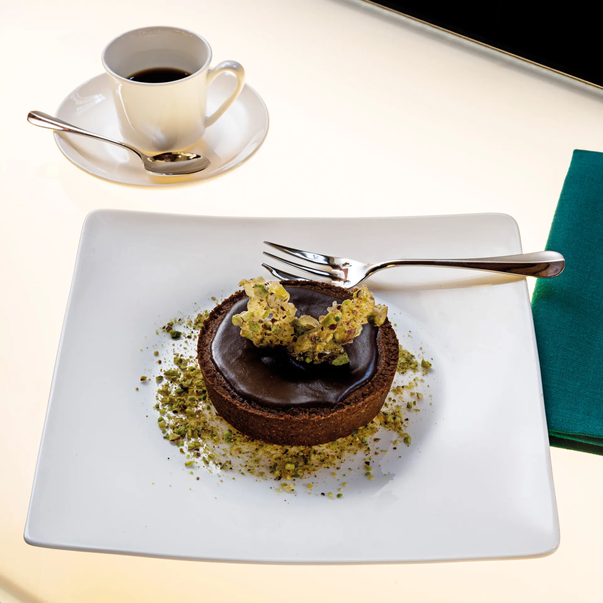 Plato cuadrado Jade 23 cm, blanco Rosenthal