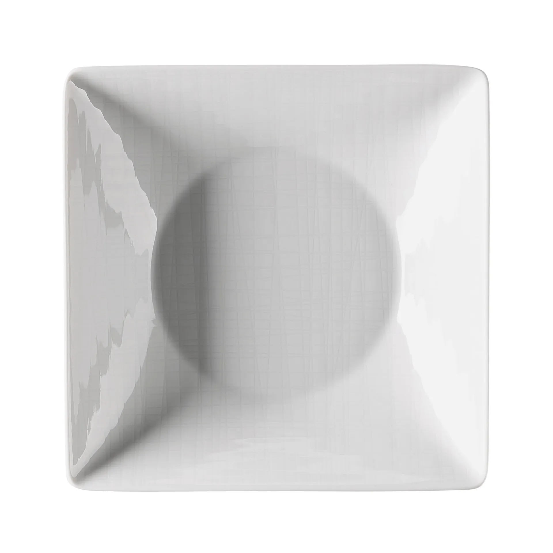 Plato hondo Mesh cuadrado 20 cm, blanco Rosenthal