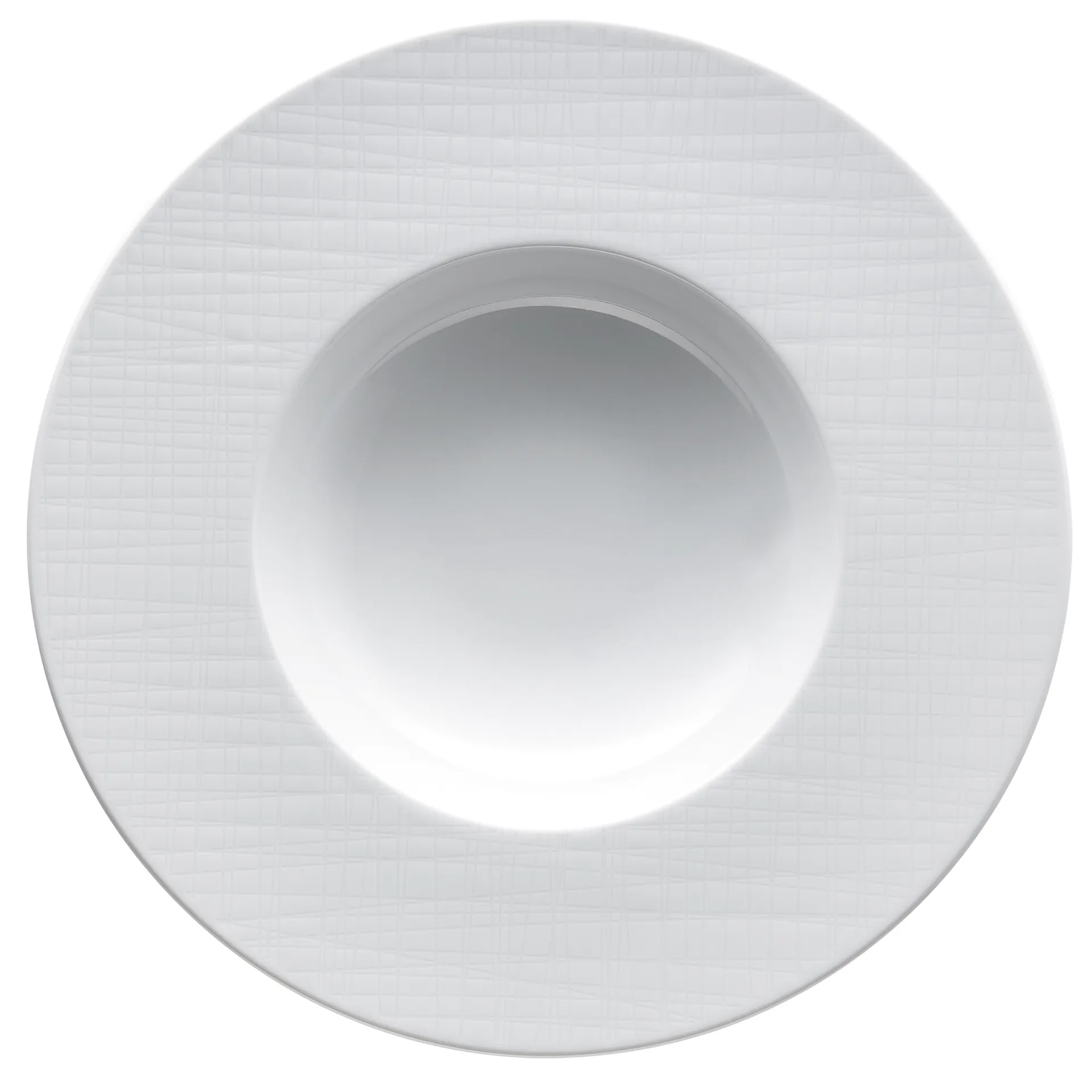 Plato hondo Mesh Rim 28 cm, blanco Rosenthal