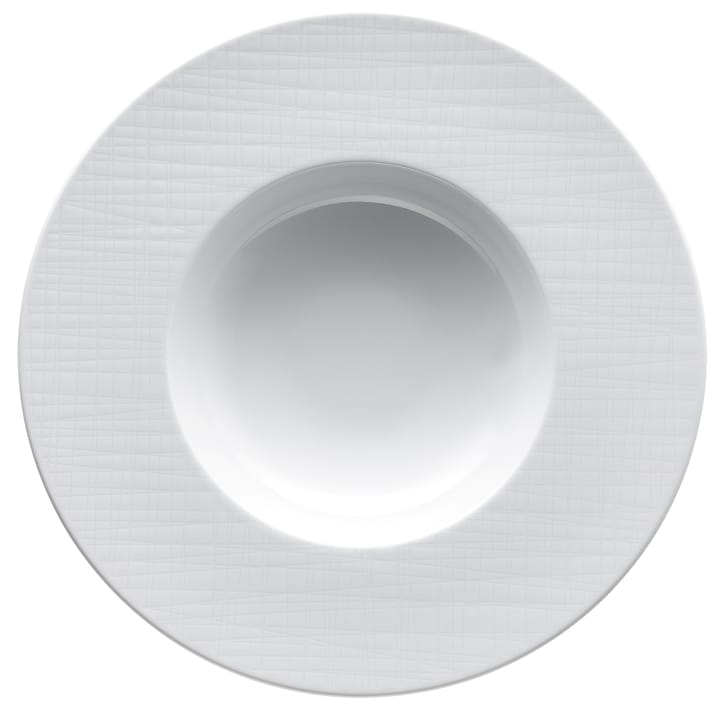 Plato hondo Mesh Rim 28 cm - blanco - Rosenthal