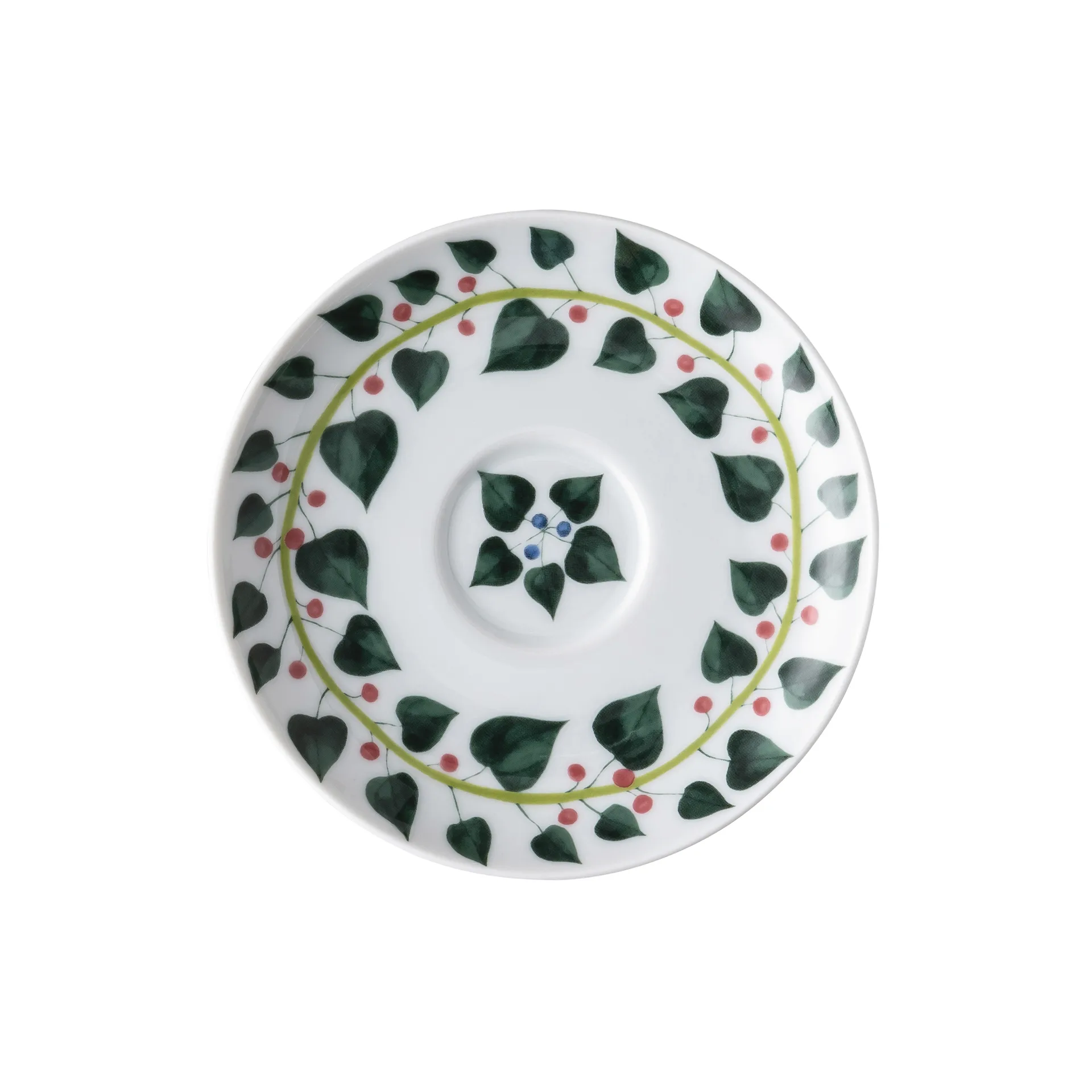 Plato para taza espresso Magic Garden Foliage 12 cm, blanco-verde Rosenthal