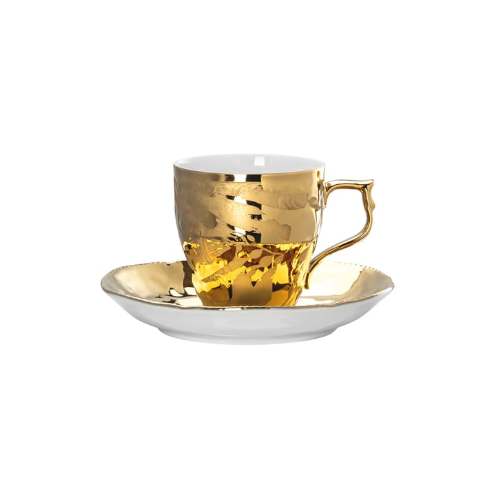 Taza espresso y platillo Rosenthal Heritage Midas - blanco-oro - Rosenthal