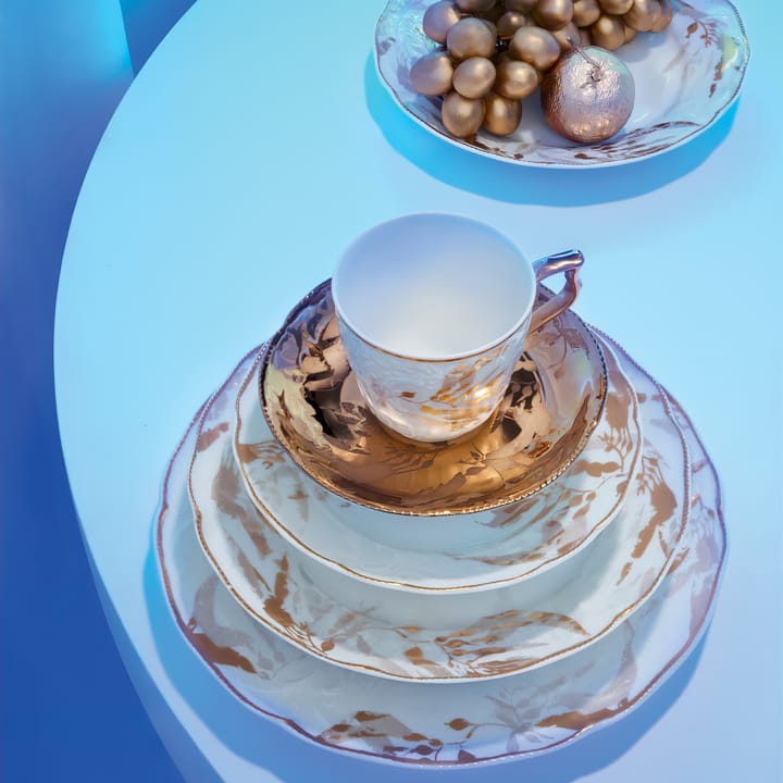Taza y platillo Rosenthal Heritage Midas, blanco-oro Rosenthal