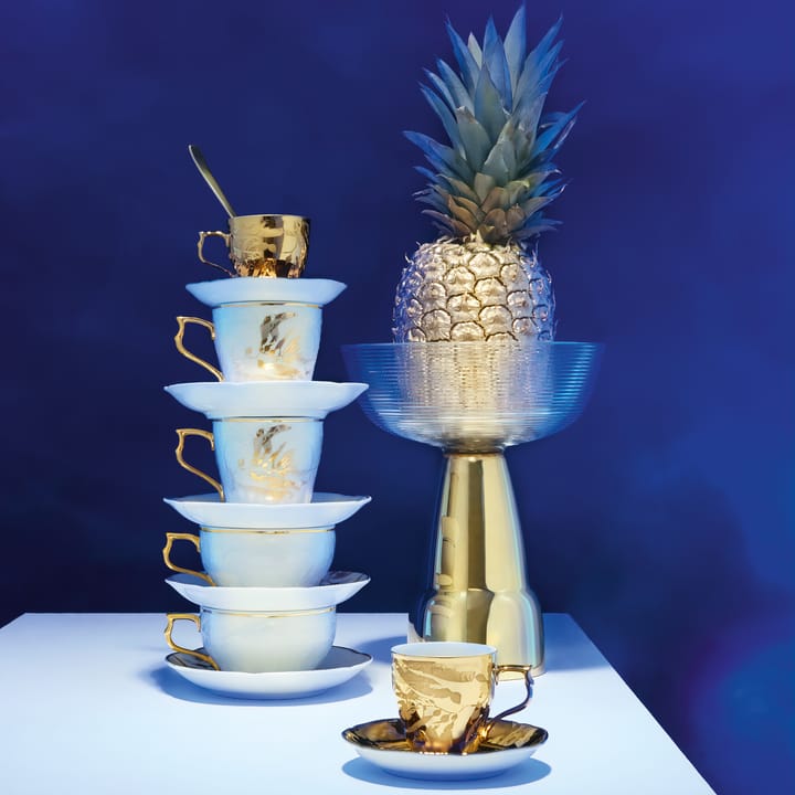 Taza y platillo Rosenthal Heritage Midas, blanco-oro Rosenthal
