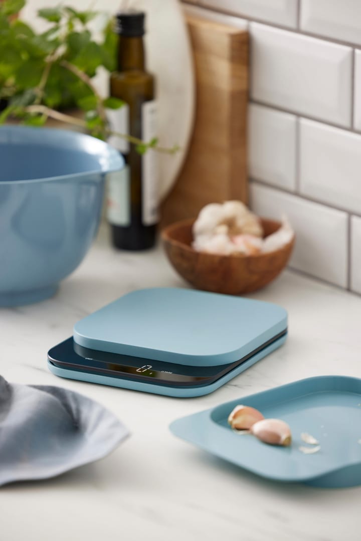 Balanza de cocina Mensura, Dusty blue Rosti