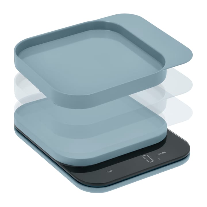 Balanza de cocina Mensura, Dusty blue Rosti