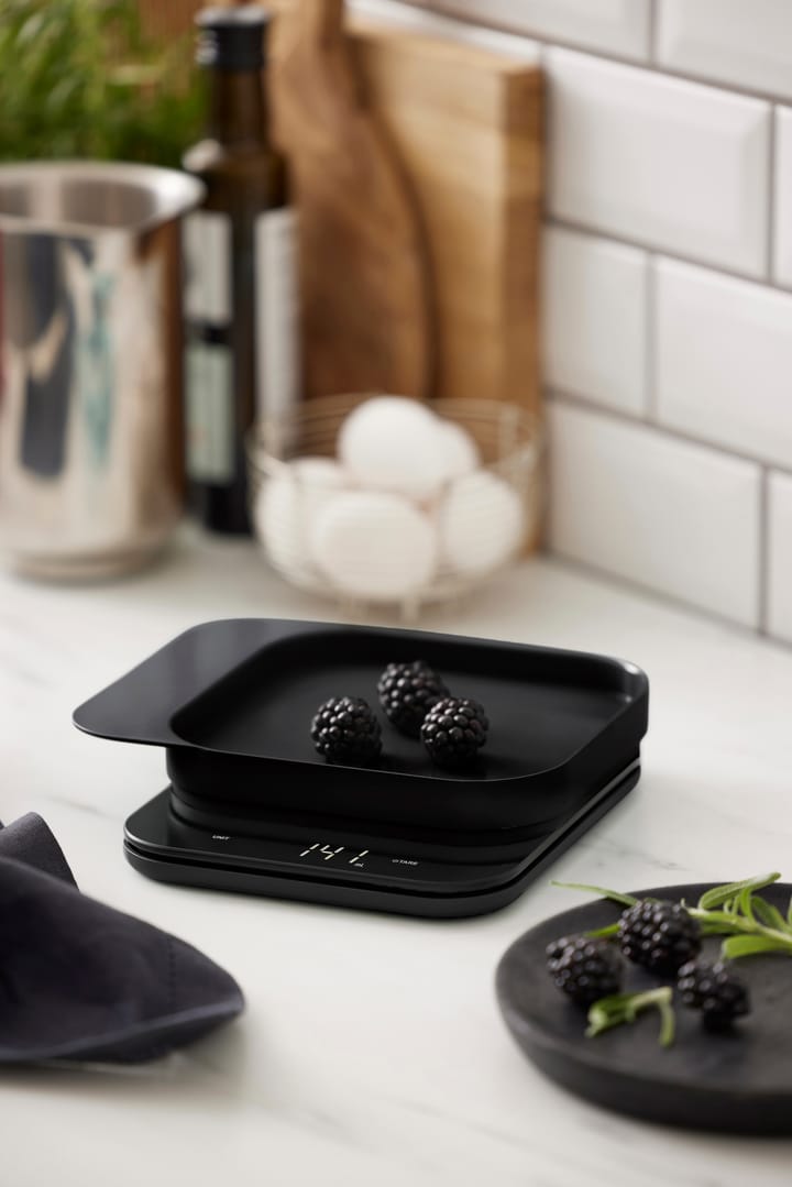 Balanza de cocina Mensura, negro Rosti
