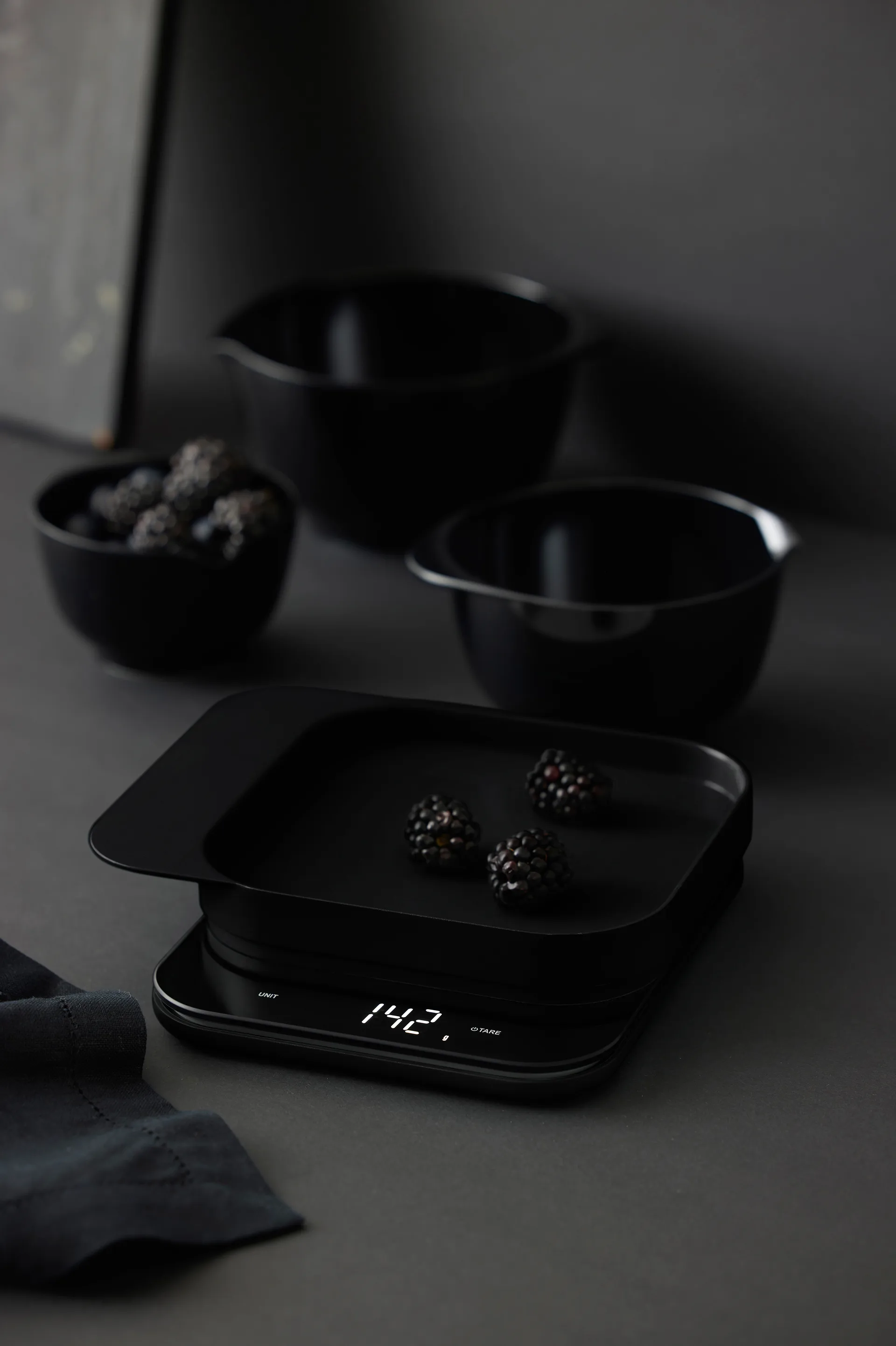 Balanza de cocina Mensura, negro Rosti