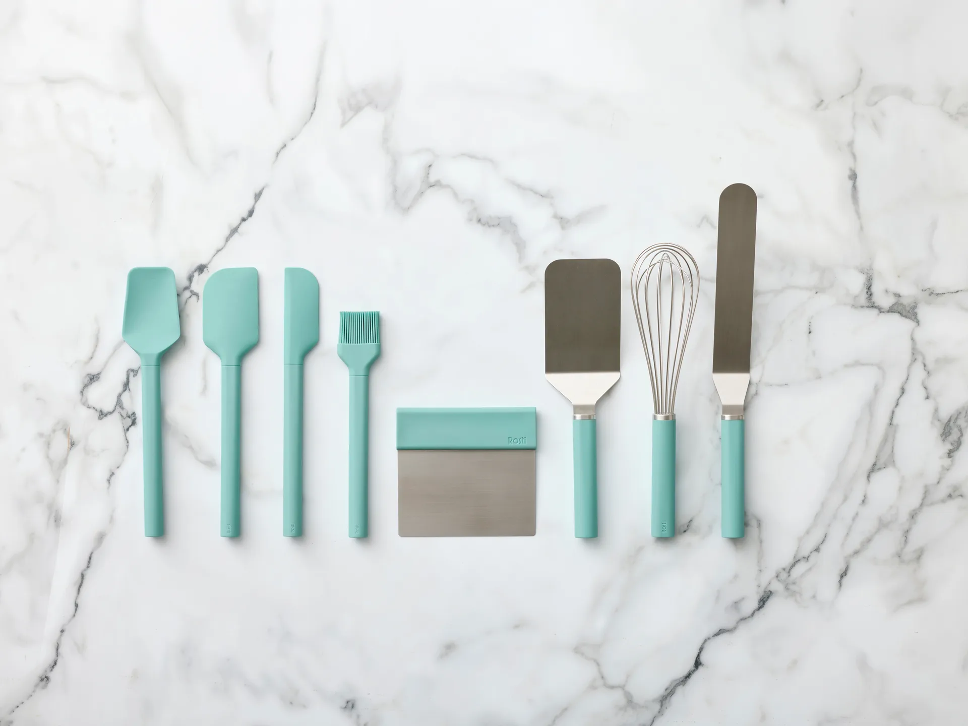 Espátula estrecha Emma de acero de 33 cm, Nordic green Rosti