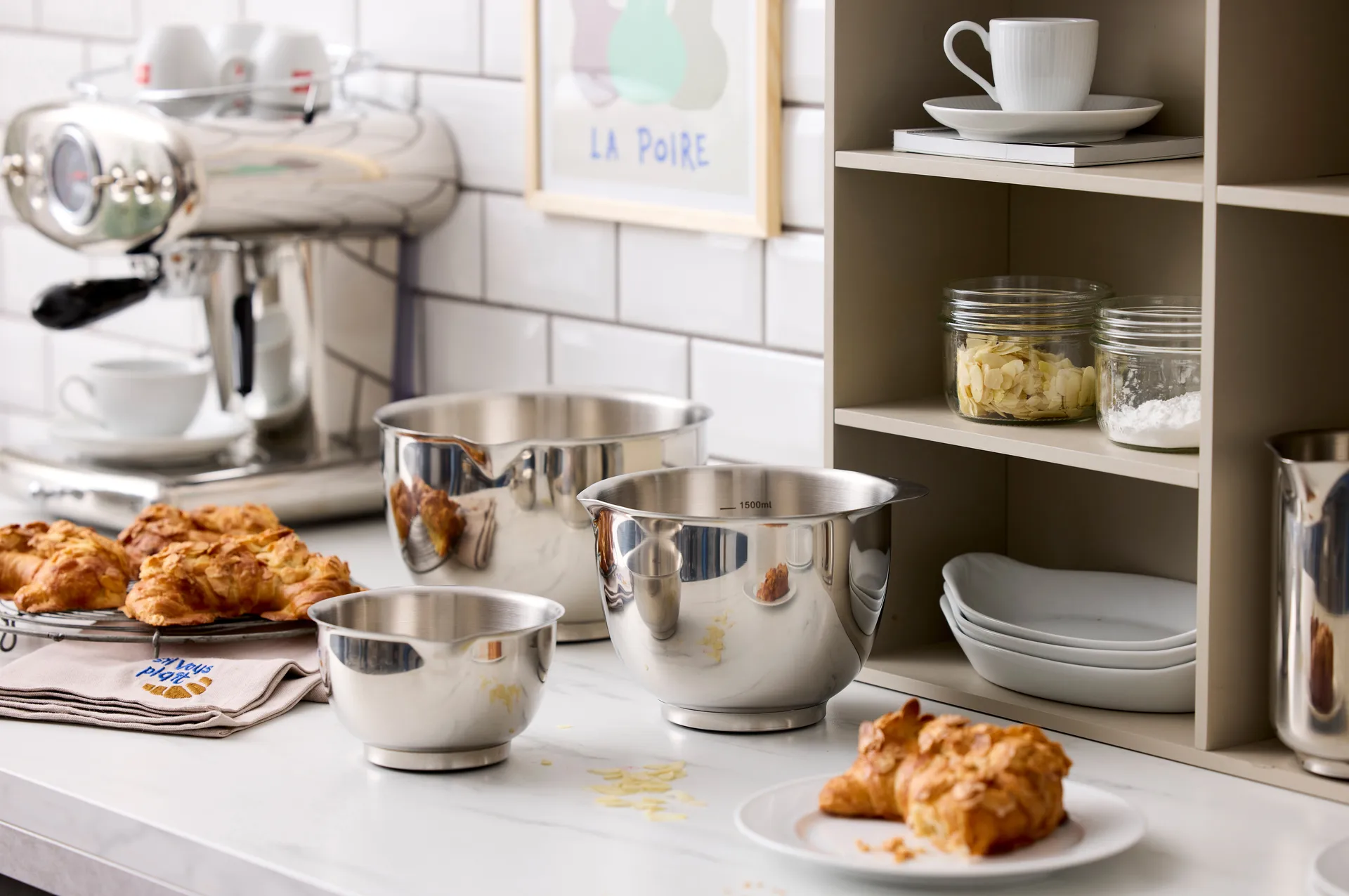 Juego de 3 cuencos Margrethe, Acero inoxidable Rosti