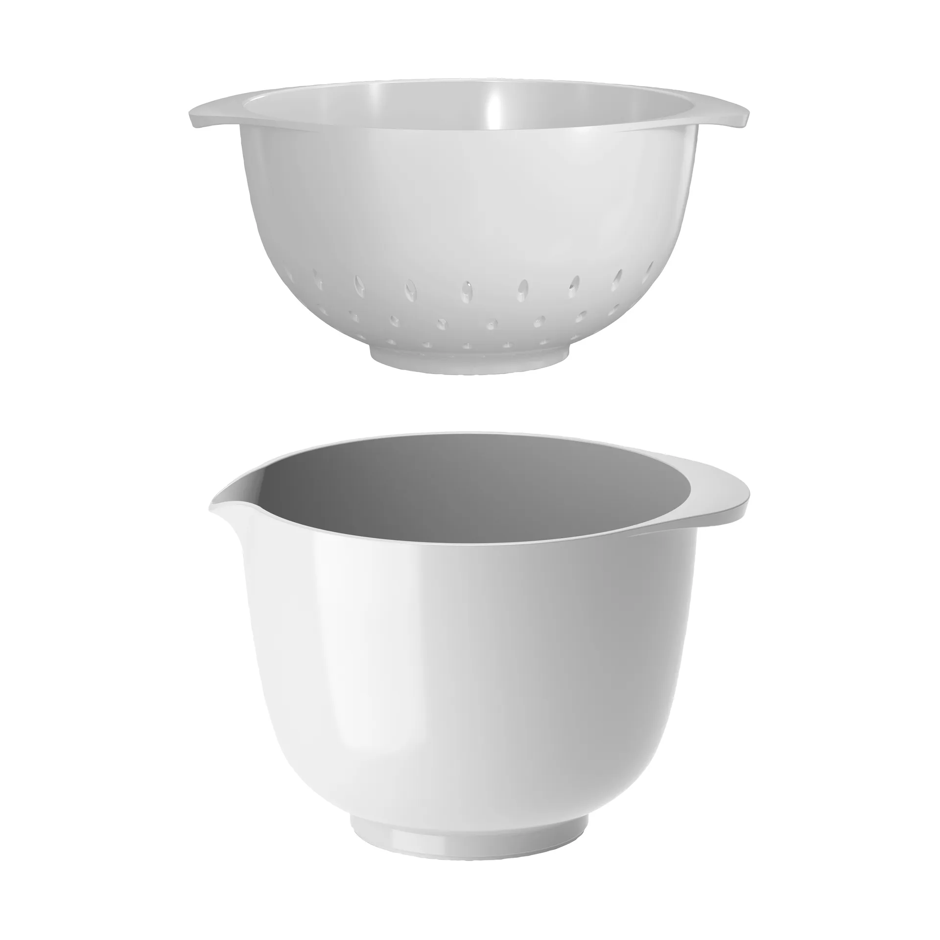 NEW bol Margrethe con colador, Blanco, 1,5 litros Rosti