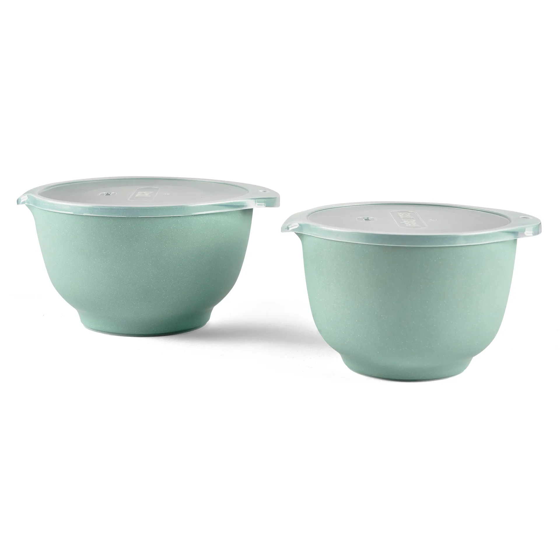Set de 2 boles con tapa mate Margrethe, Pebble green Rosti