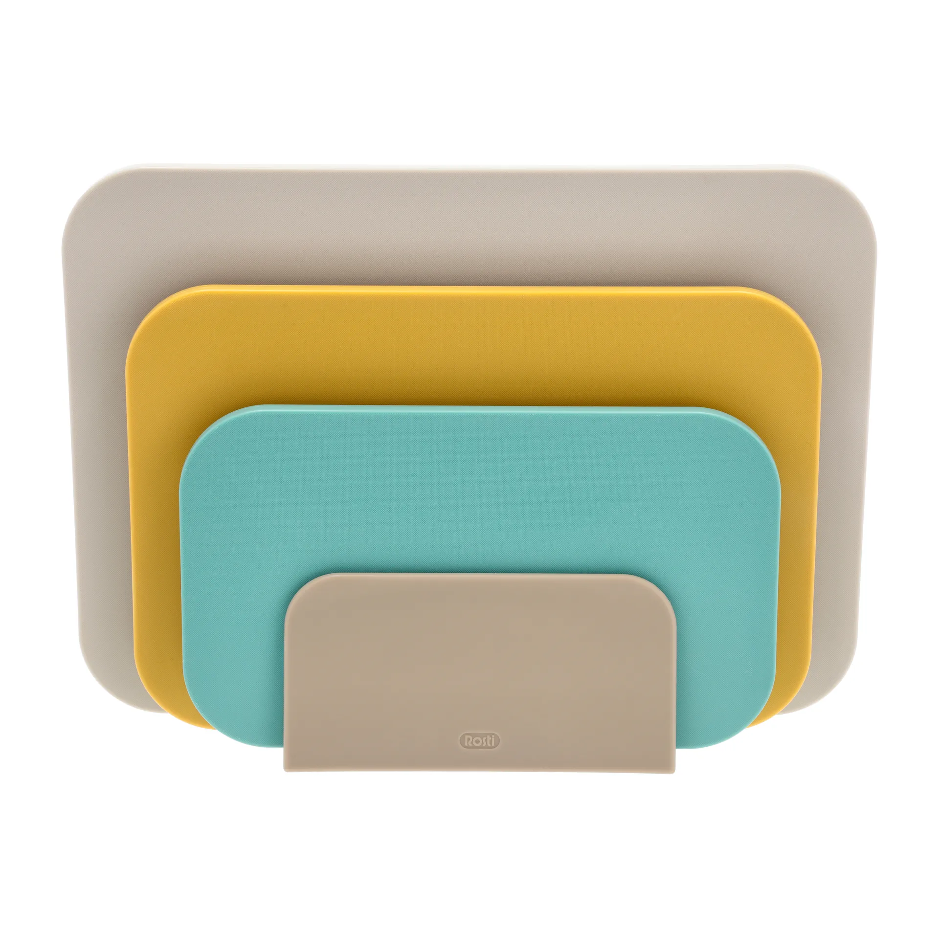 Set de 3 tablas de cortar y soporte Choptima, Beach Rosti