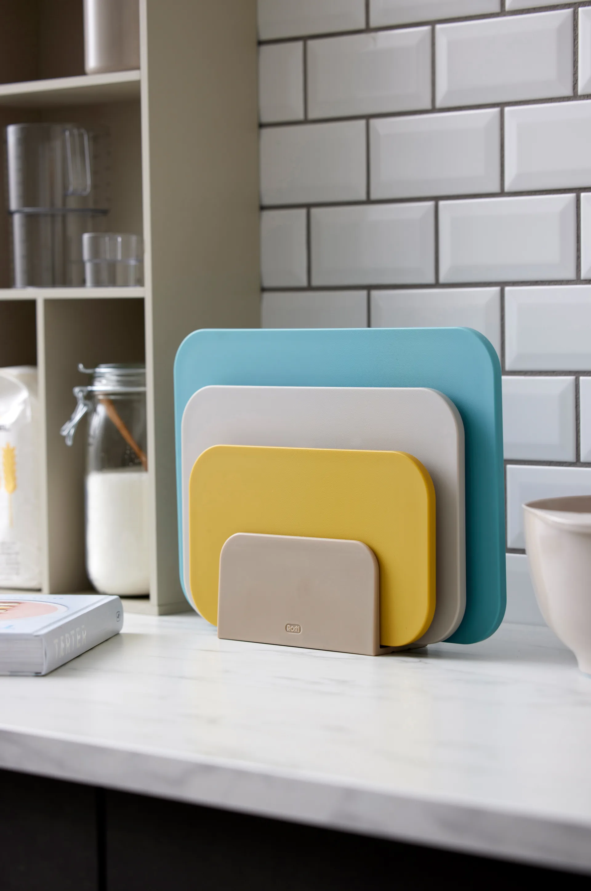 Set de 3 tablas de cortar y soporte Choptima, Ocean Rosti