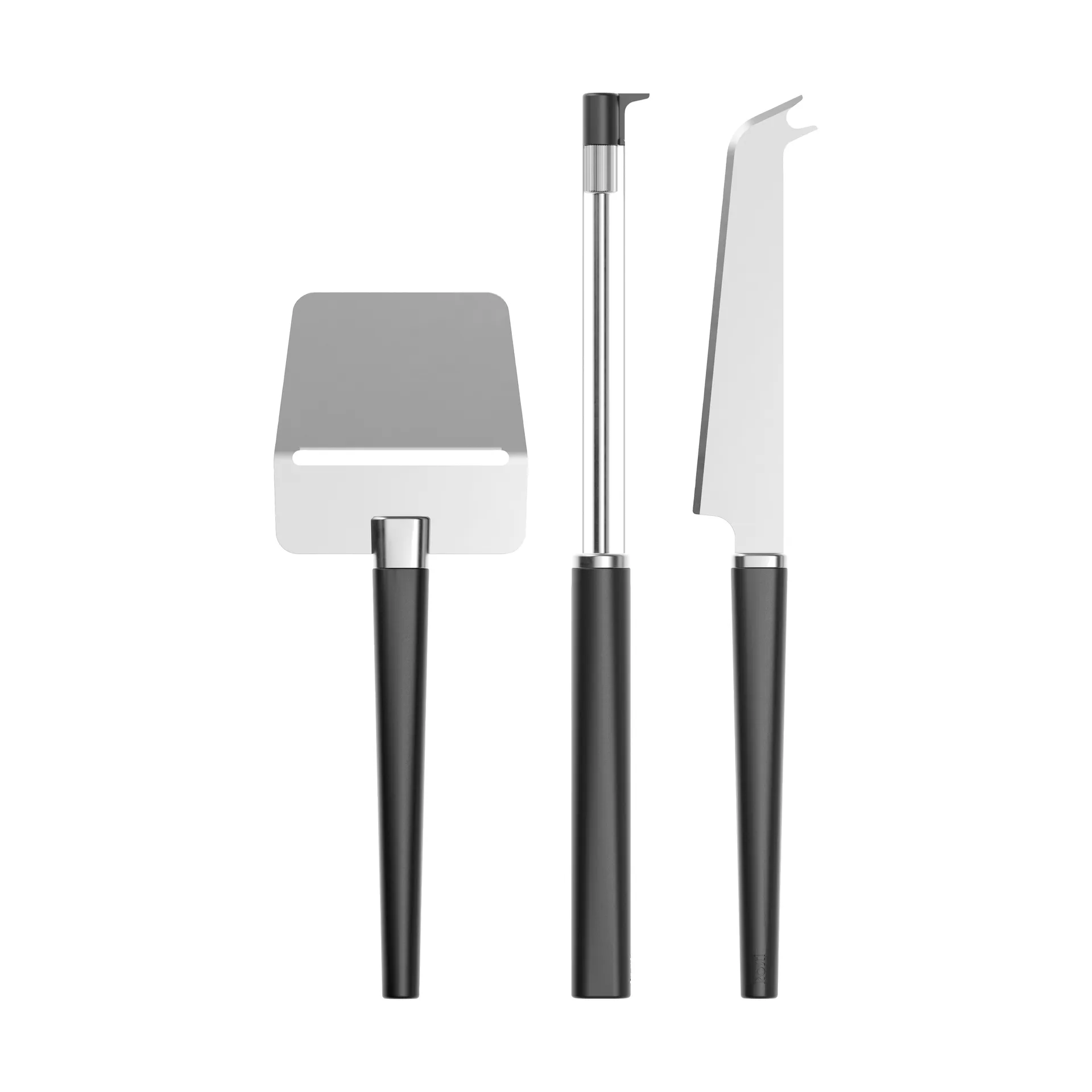 Set de 3 utensilios para quesos Emma, Black Rosti